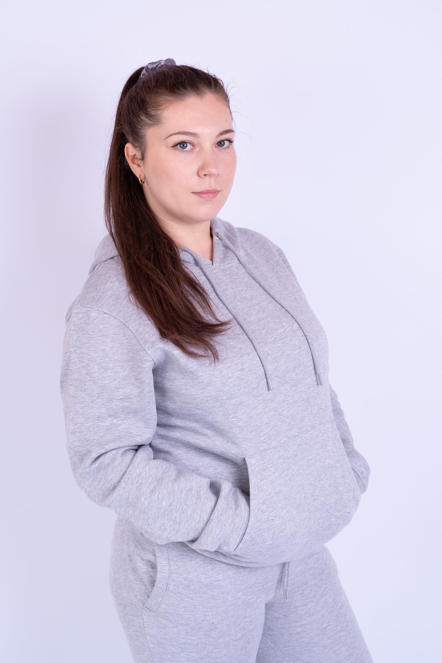 Blank Tapered Tracksuit Set (Grey)